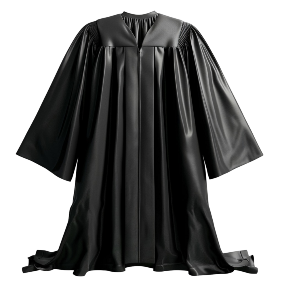 Black Graduation Gown AI-Generative png