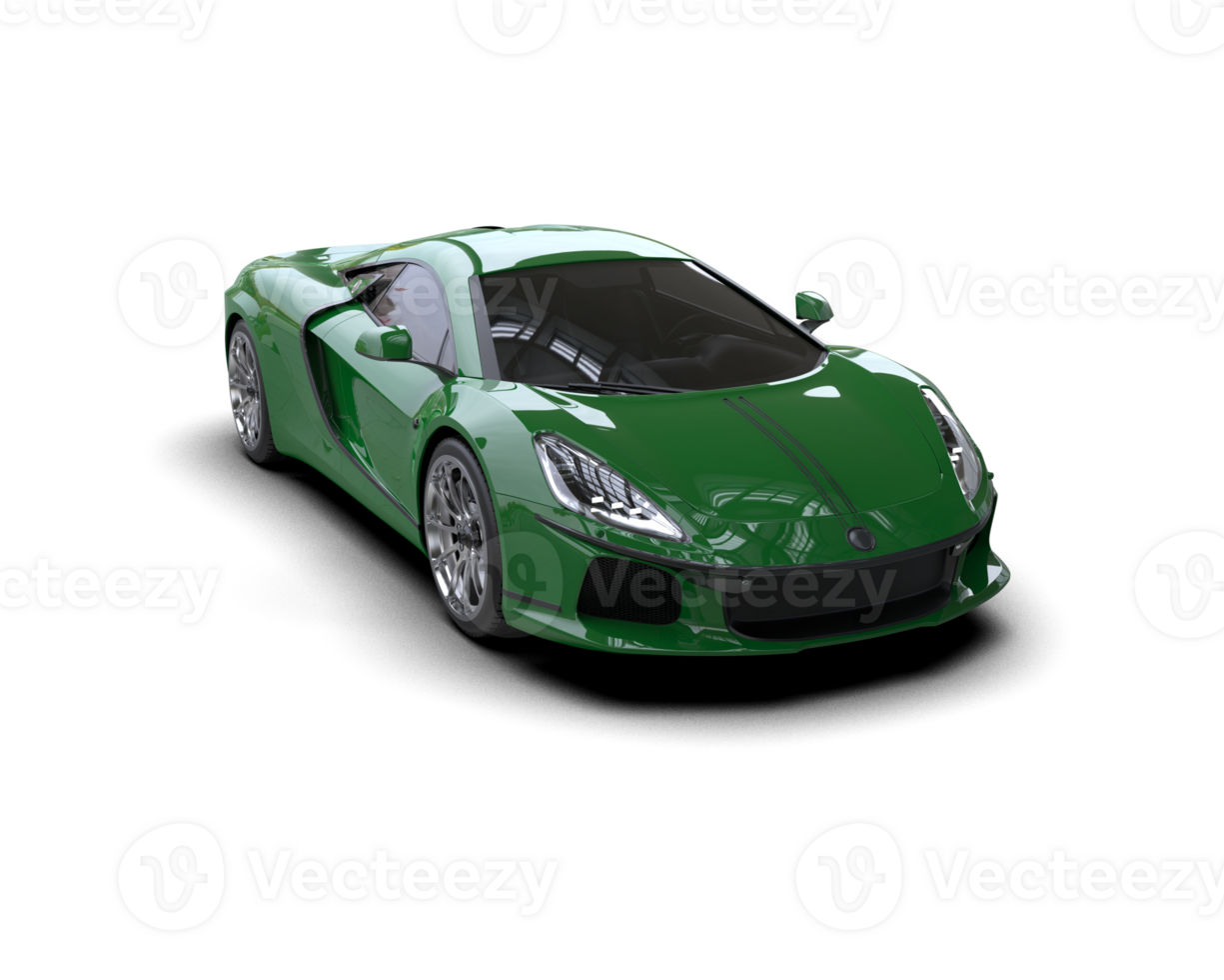 Realistic sport car isolated on background. 3d rendering - illustration png