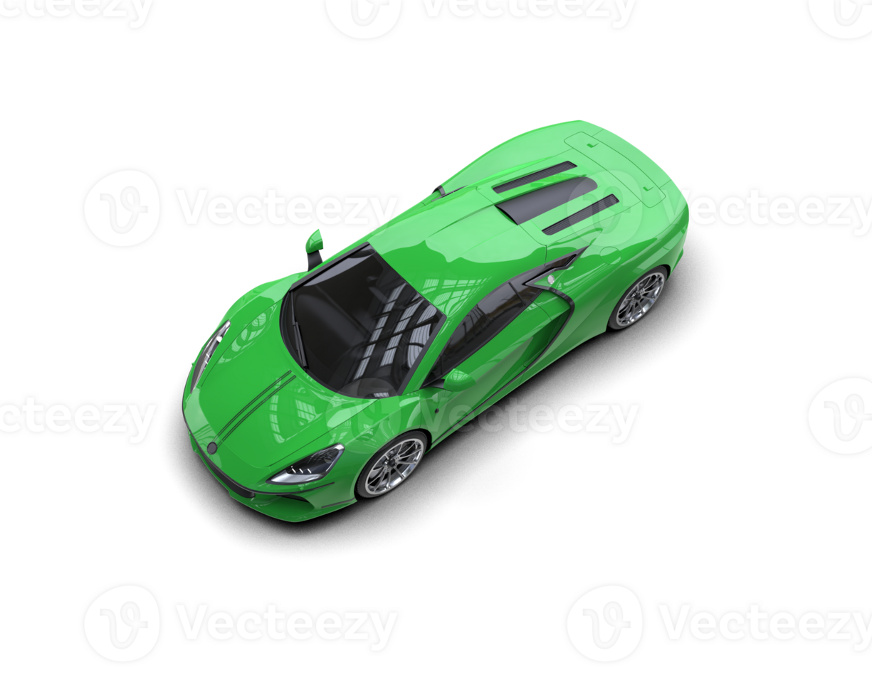 Realistic sport car isolated on background. 3d rendering - illustration png