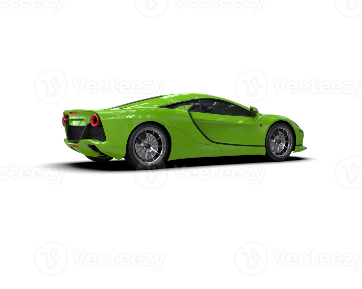 Realistic sport car isolated on background. 3d rendering - illustration png