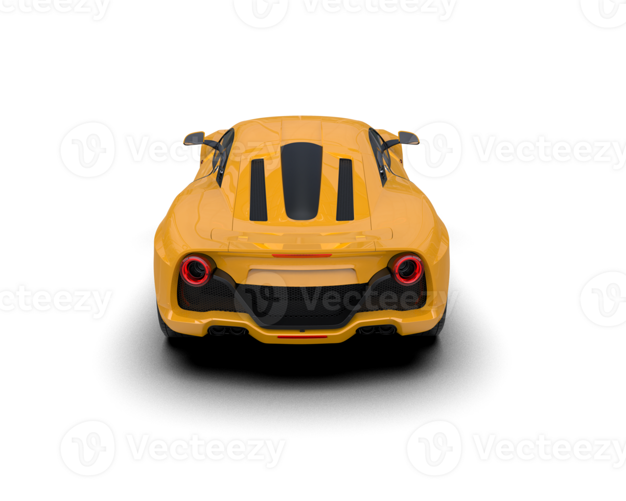 Realistic sport car isolated on background. 3d rendering - illustration png