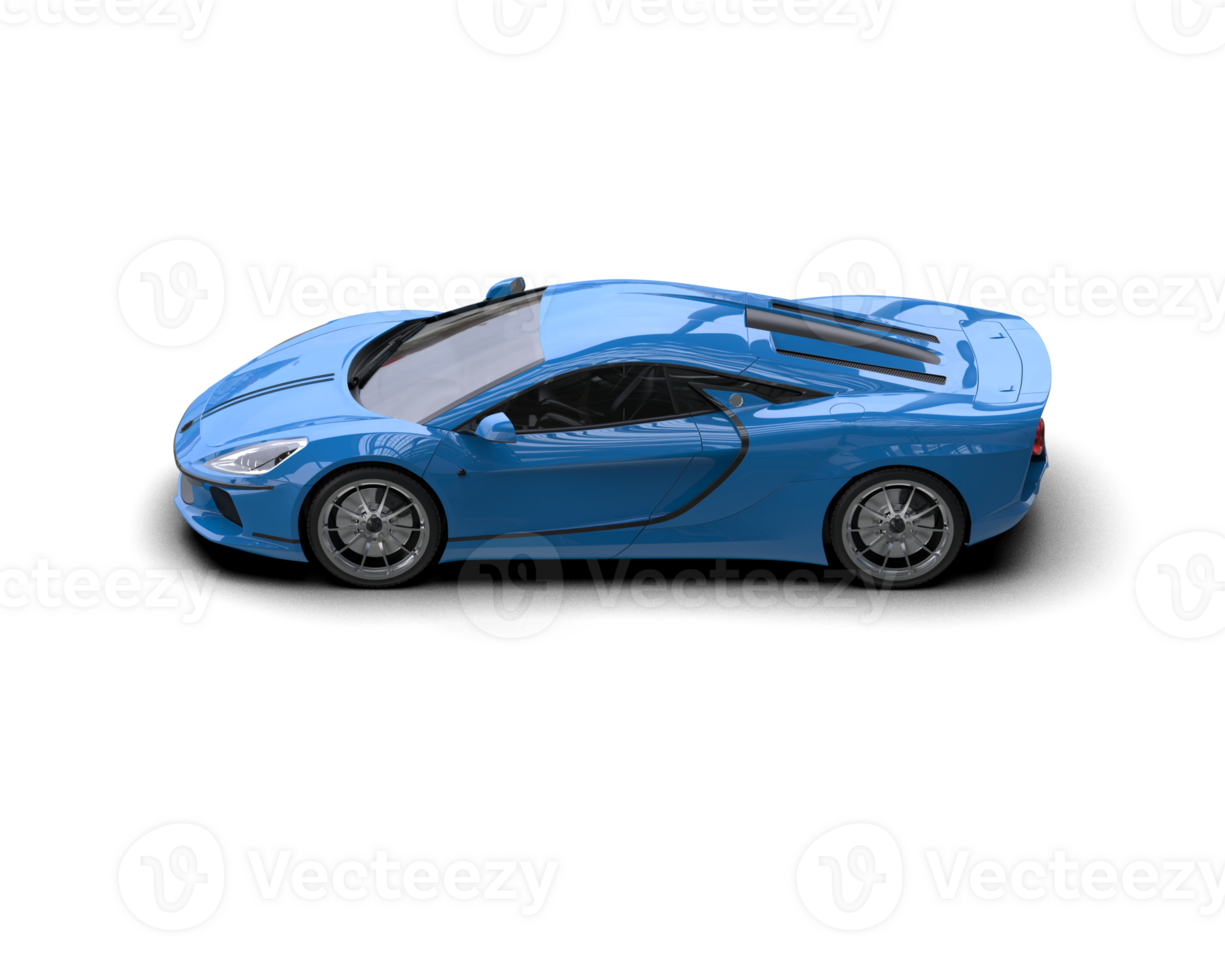 Realistic sport car isolated on background. 3d rendering - illustration png