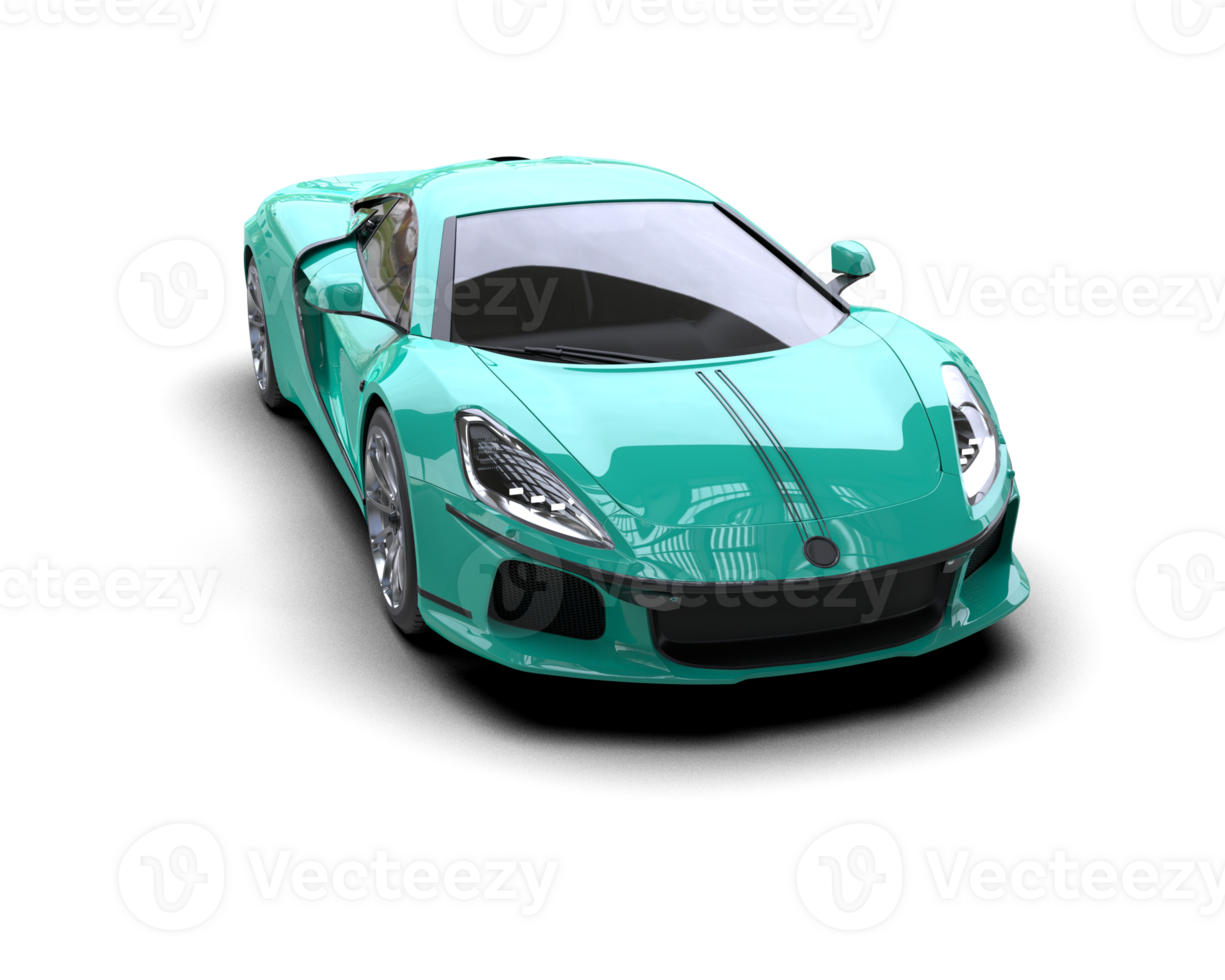 Realistic sport car isolated on background. 3d rendering - illustration png