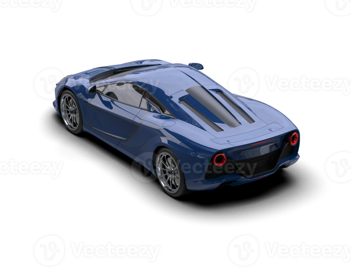 Realistic sport car isolated on background. 3d rendering - illustration png