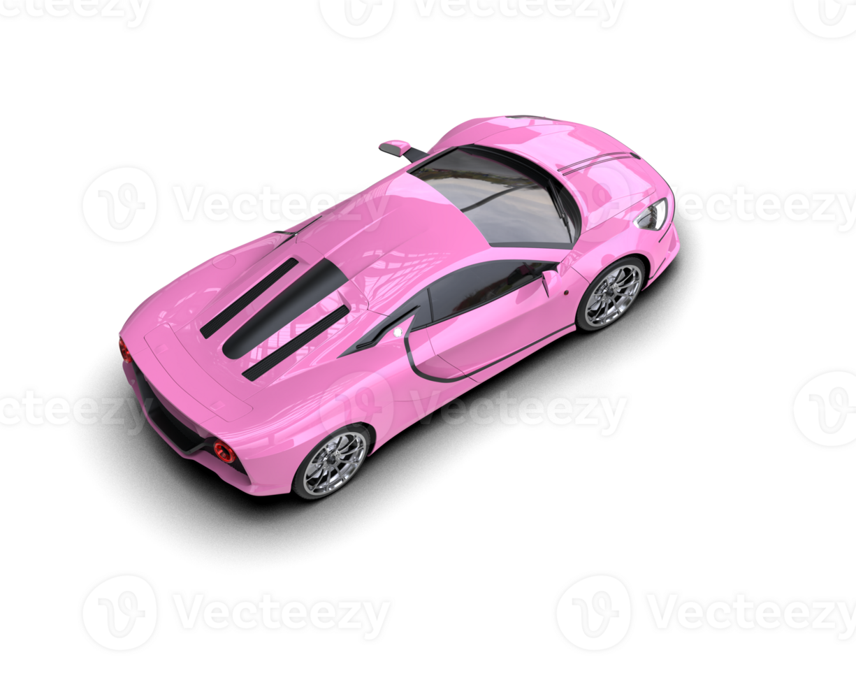 Realistic sport car isolated on background. 3d rendering - illustration png