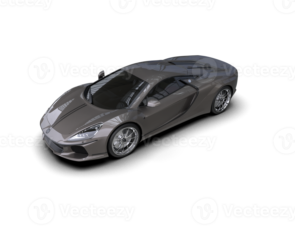 Realistic sport car isolated on background. 3d rendering - illustration png