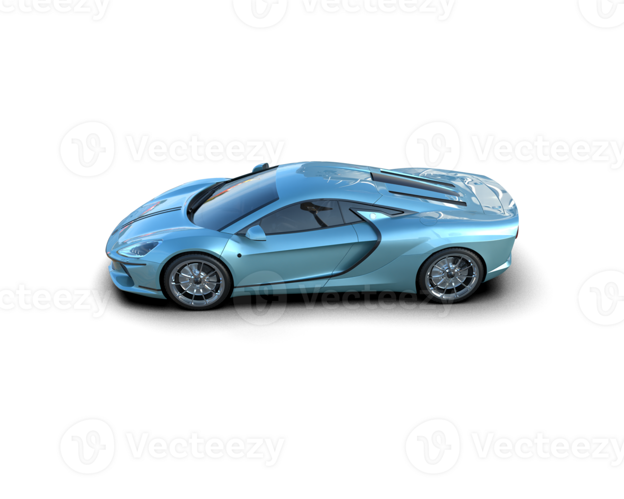 Realistic sport car isolated on background. 3d rendering - illustration png