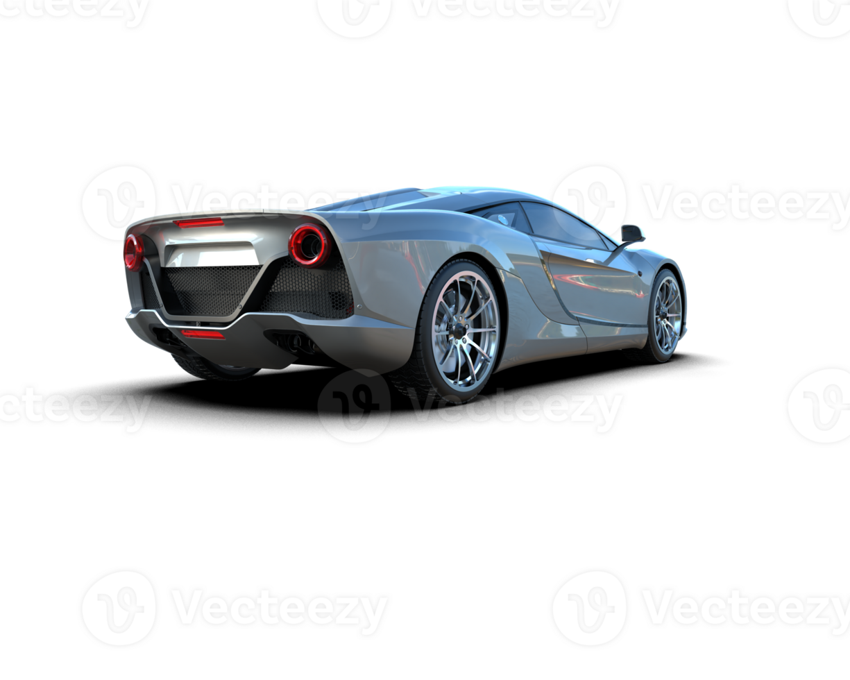 Realistic sport car isolated on background. 3d rendering - illustration png