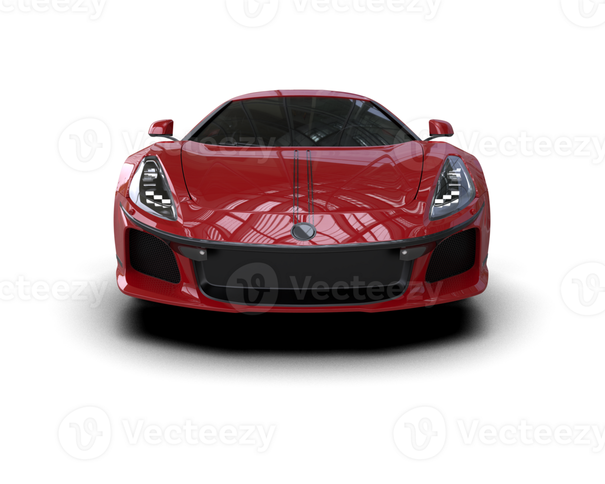 Realistic sport car isolated on background. 3d rendering - illustration png