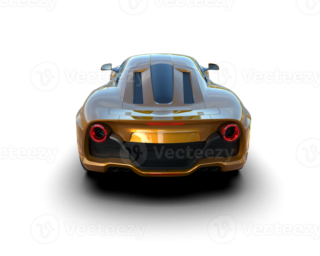 Realistic sport car isolated on background. 3d rendering - illustration png
