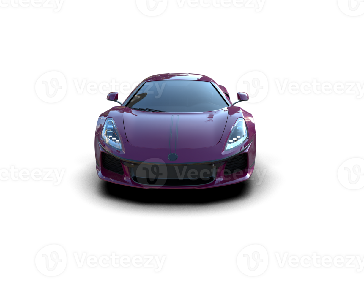 Realistic sport car isolated on background. 3d rendering - illustration png