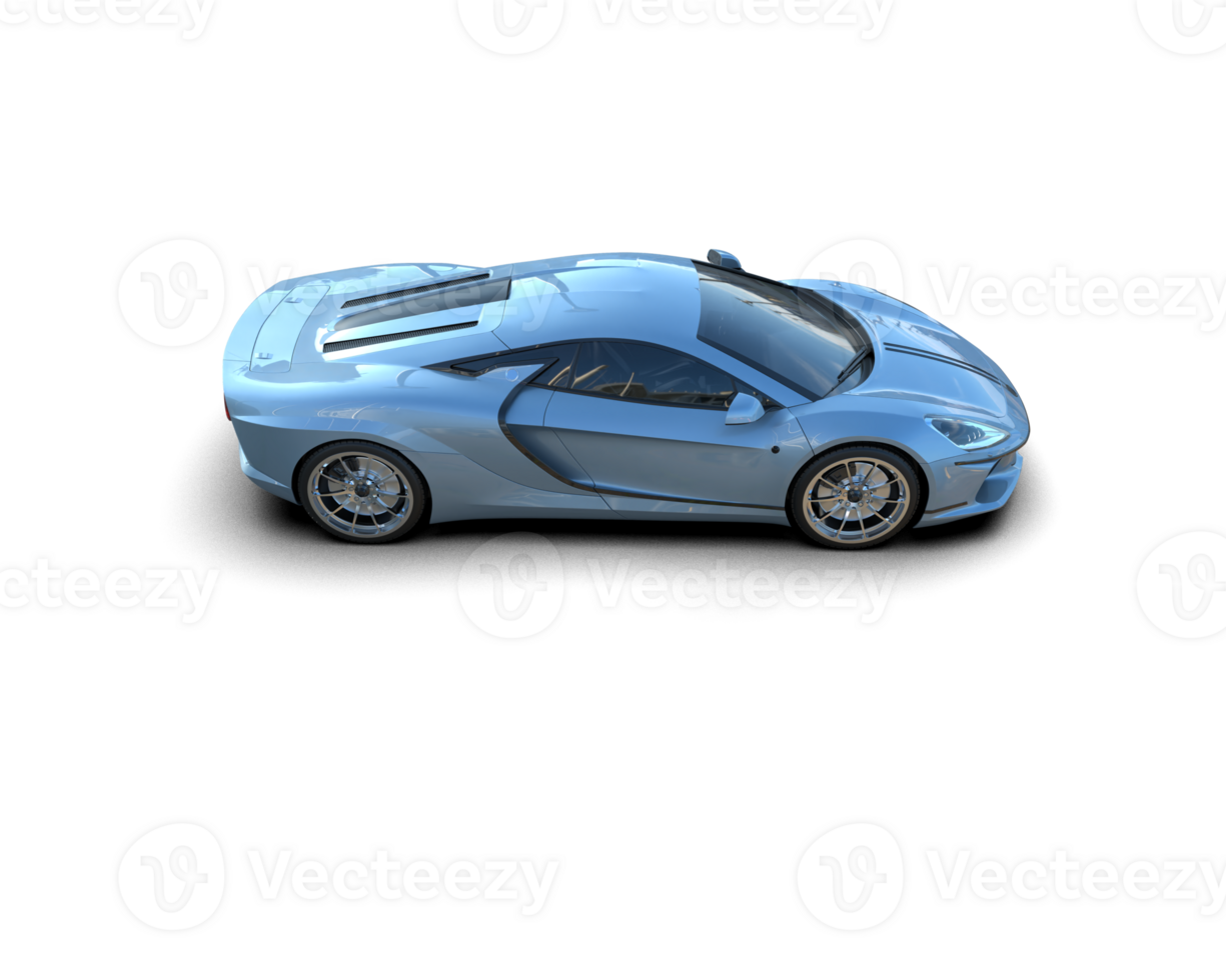 Realistic sport car isolated on background. 3d rendering - illustration png