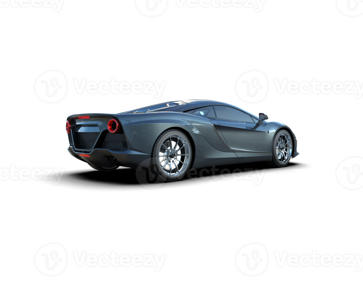 Realistic sport car isolated on background. 3d rendering - illustration png