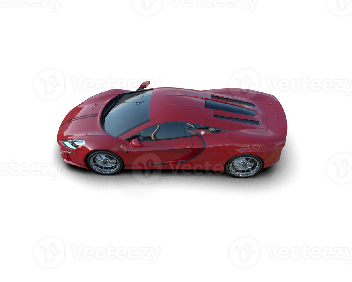 Realistic sport car isolated on background. 3d rendering - illustration png