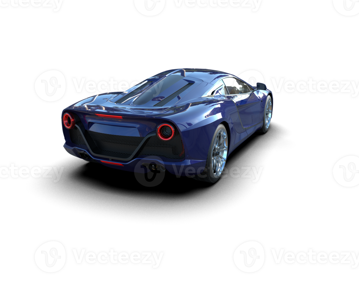 Realistic sport car isolated on background. 3d rendering - illustration png