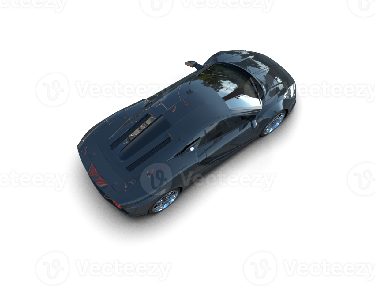 Realistic sport car isolated on background. 3d rendering - illustration png