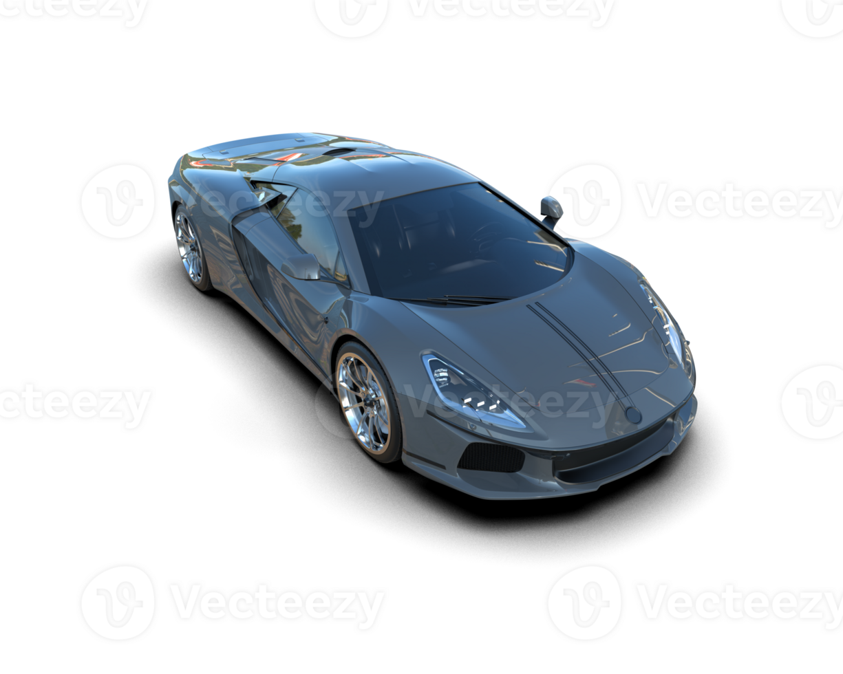 Realistic sport car isolated on background. 3d rendering - illustration png