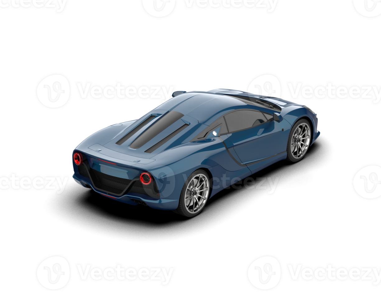 Realistic sport car isolated on background. 3d rendering - illustration png