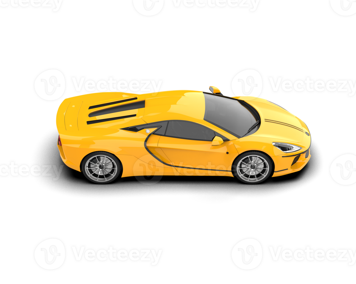 Realistic sport car isolated on background. 3d rendering - illustration png
