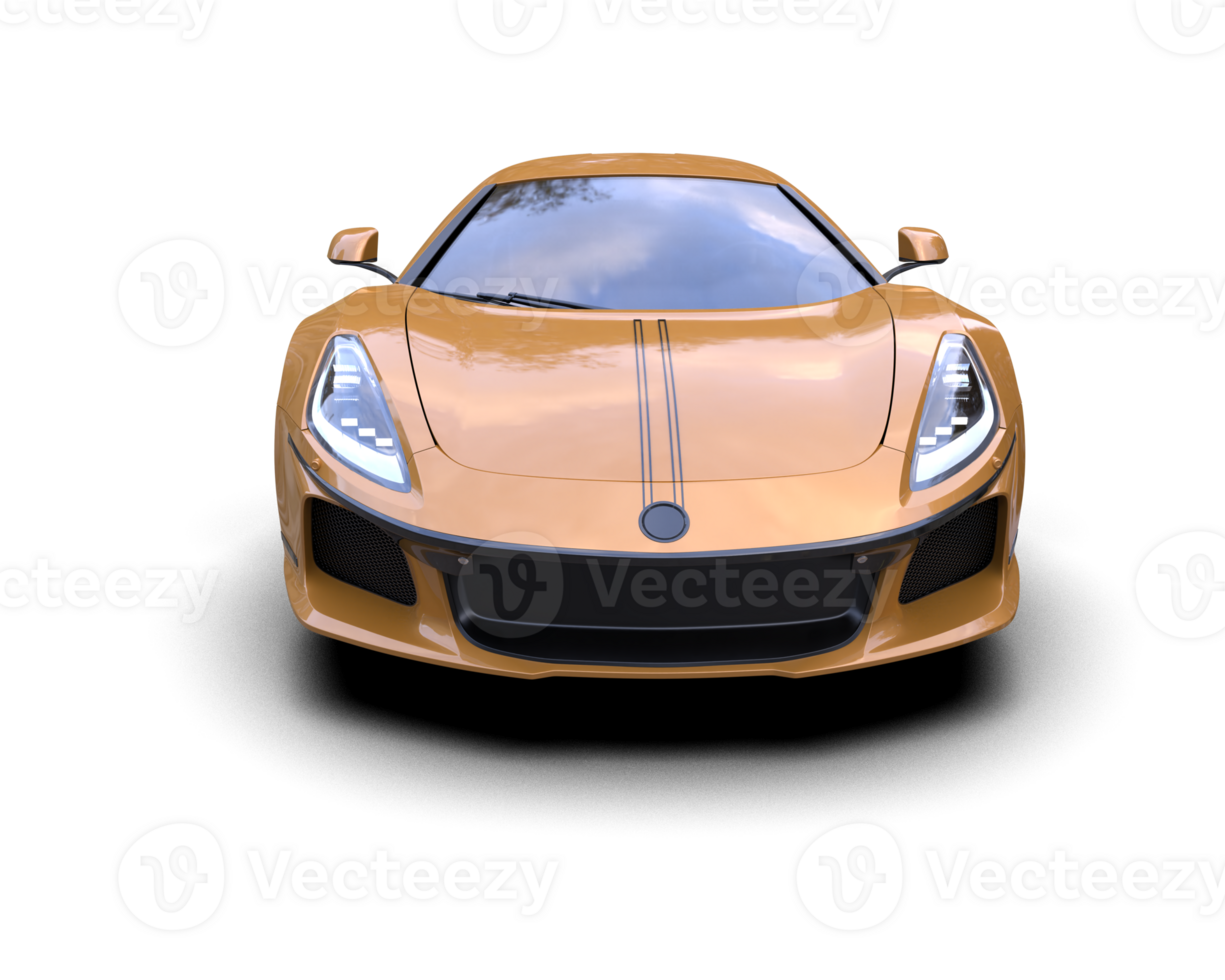 Realistic sport car isolated on background. 3d rendering - illustration png