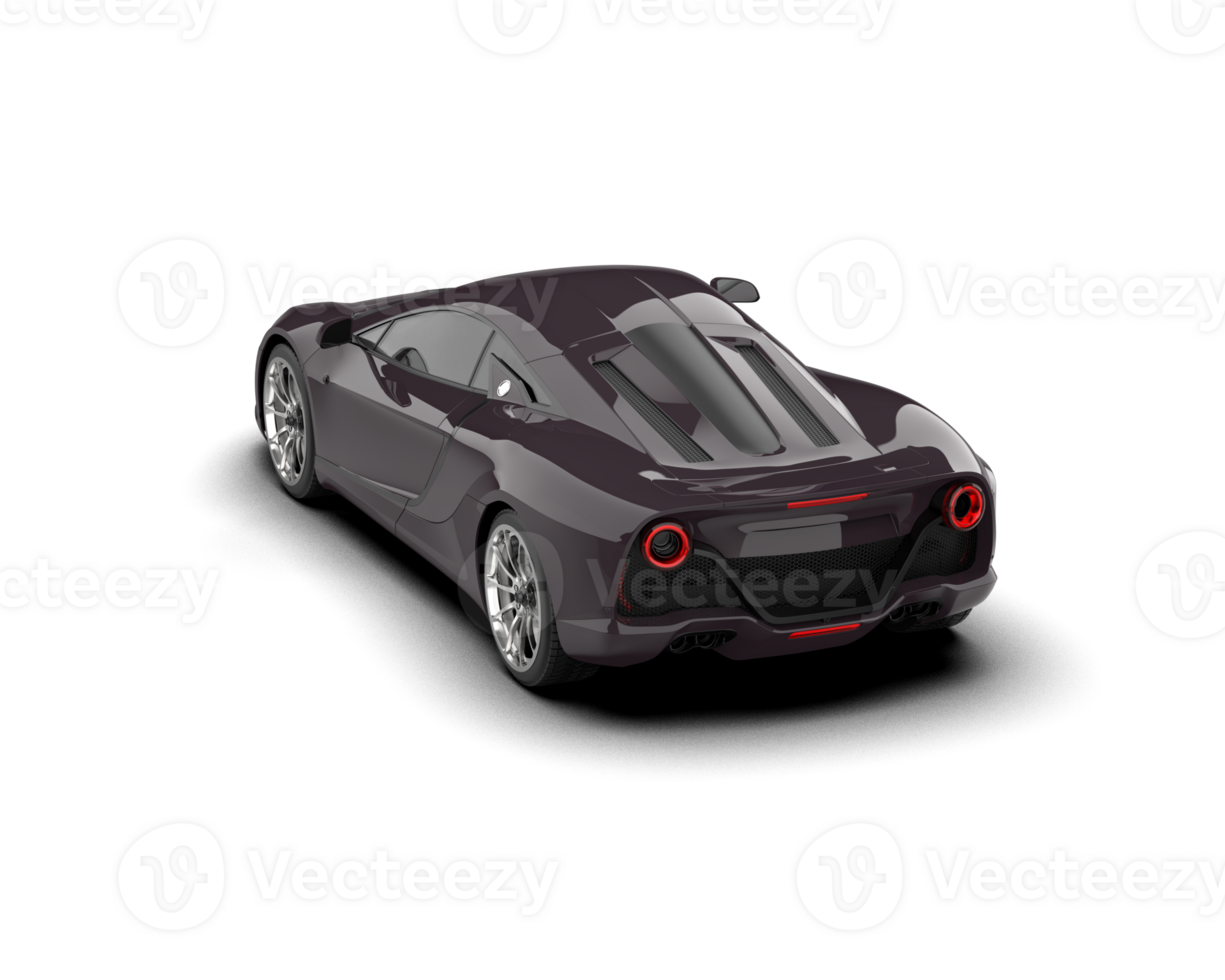 Realistic sport car isolated on background. 3d rendering - illustration png