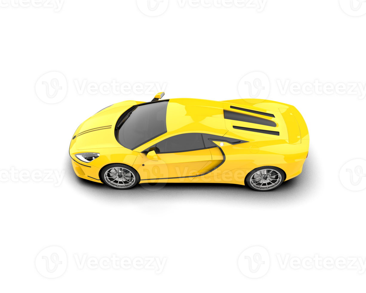 Realistic sport car isolated on background. 3d rendering - illustration png