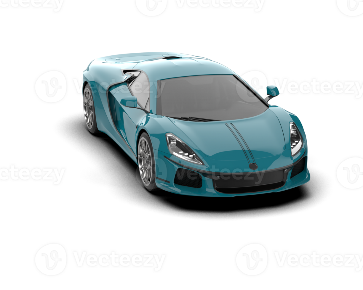 Realistic sport car isolated on background. 3d rendering - illustration png