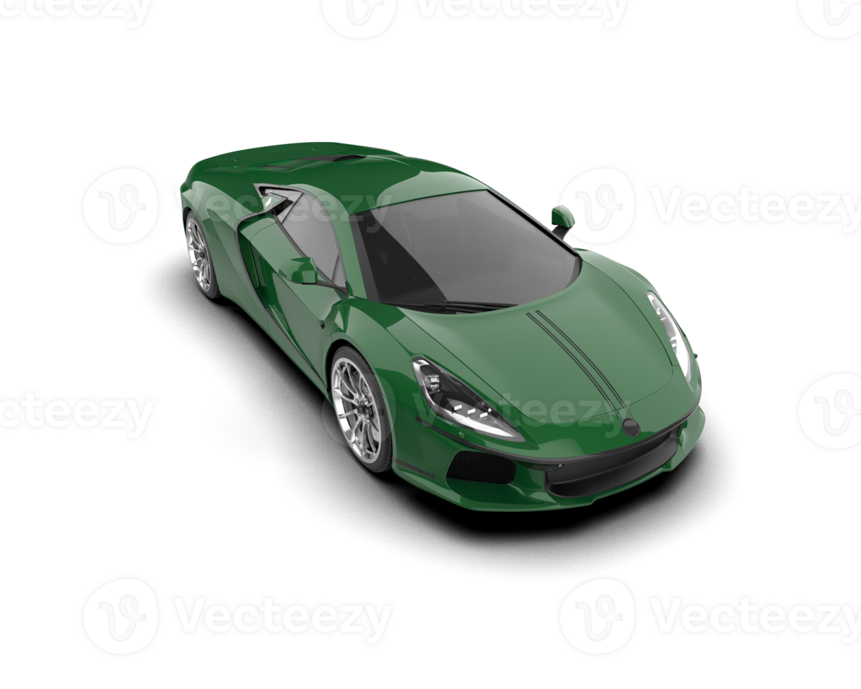 Realistic sport car isolated on background. 3d rendering - illustration png