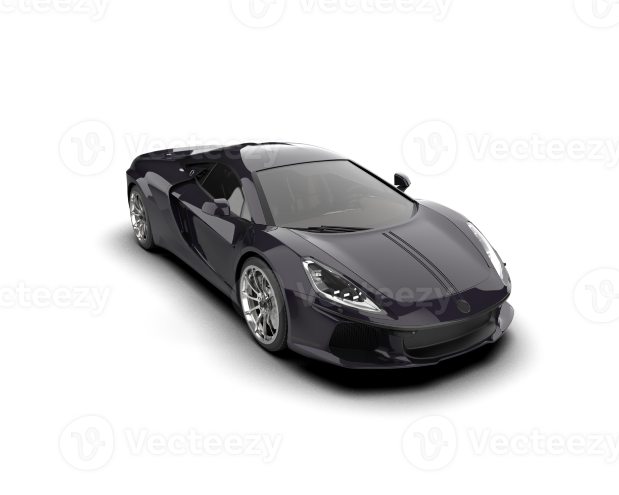 Realistic sport car isolated on background. 3d rendering - illustration png