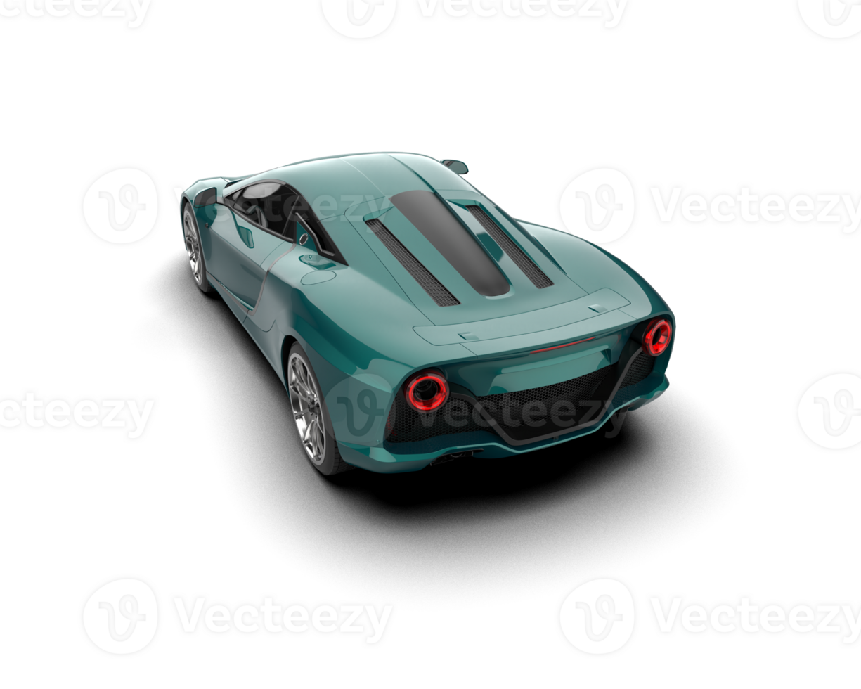 Realistic sport car isolated on background. 3d rendering - illustration png