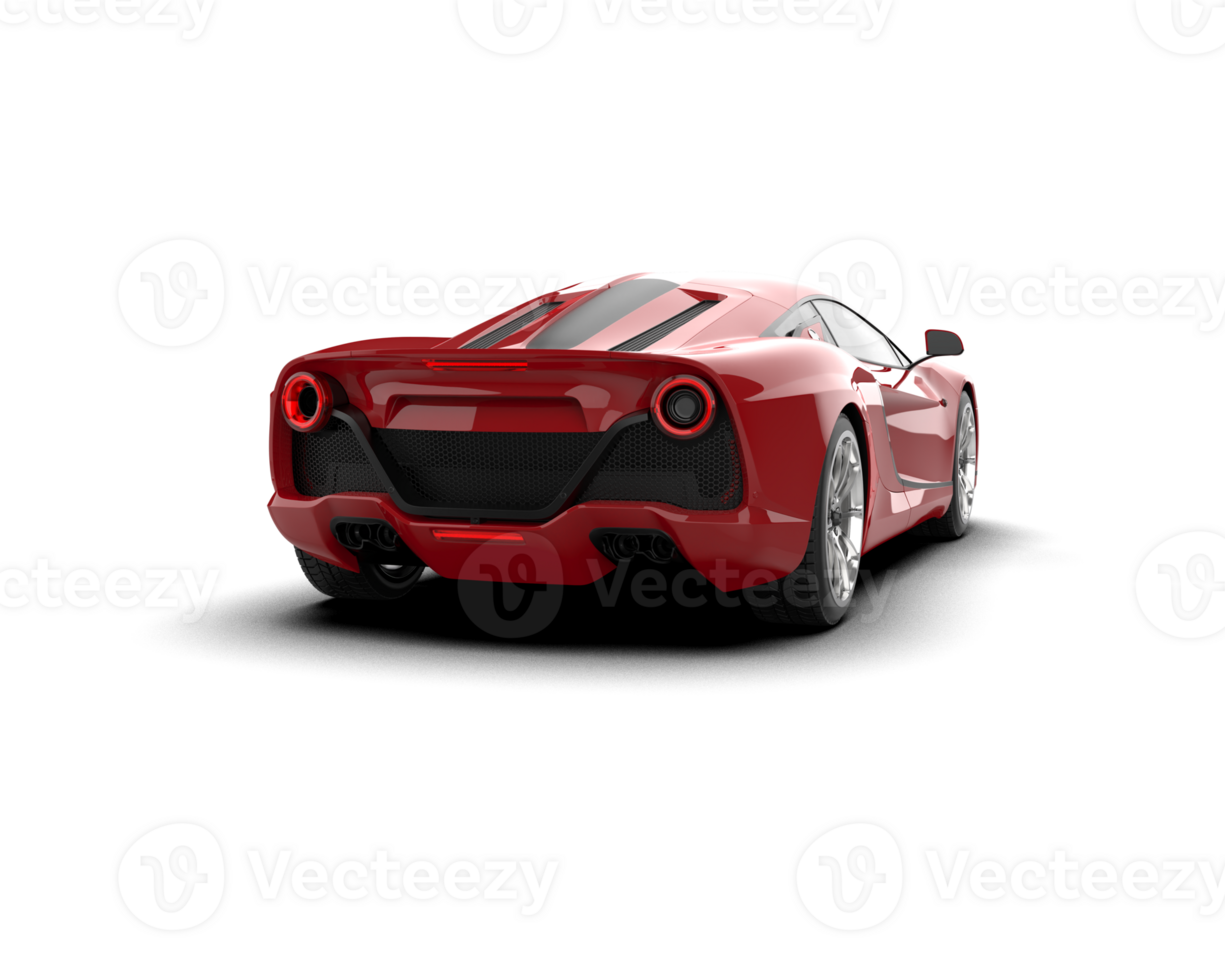 Realistic sport car isolated on background. 3d rendering - illustration png