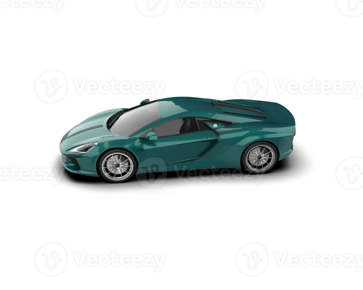 Realistic sport car isolated on background. 3d rendering - illustration png