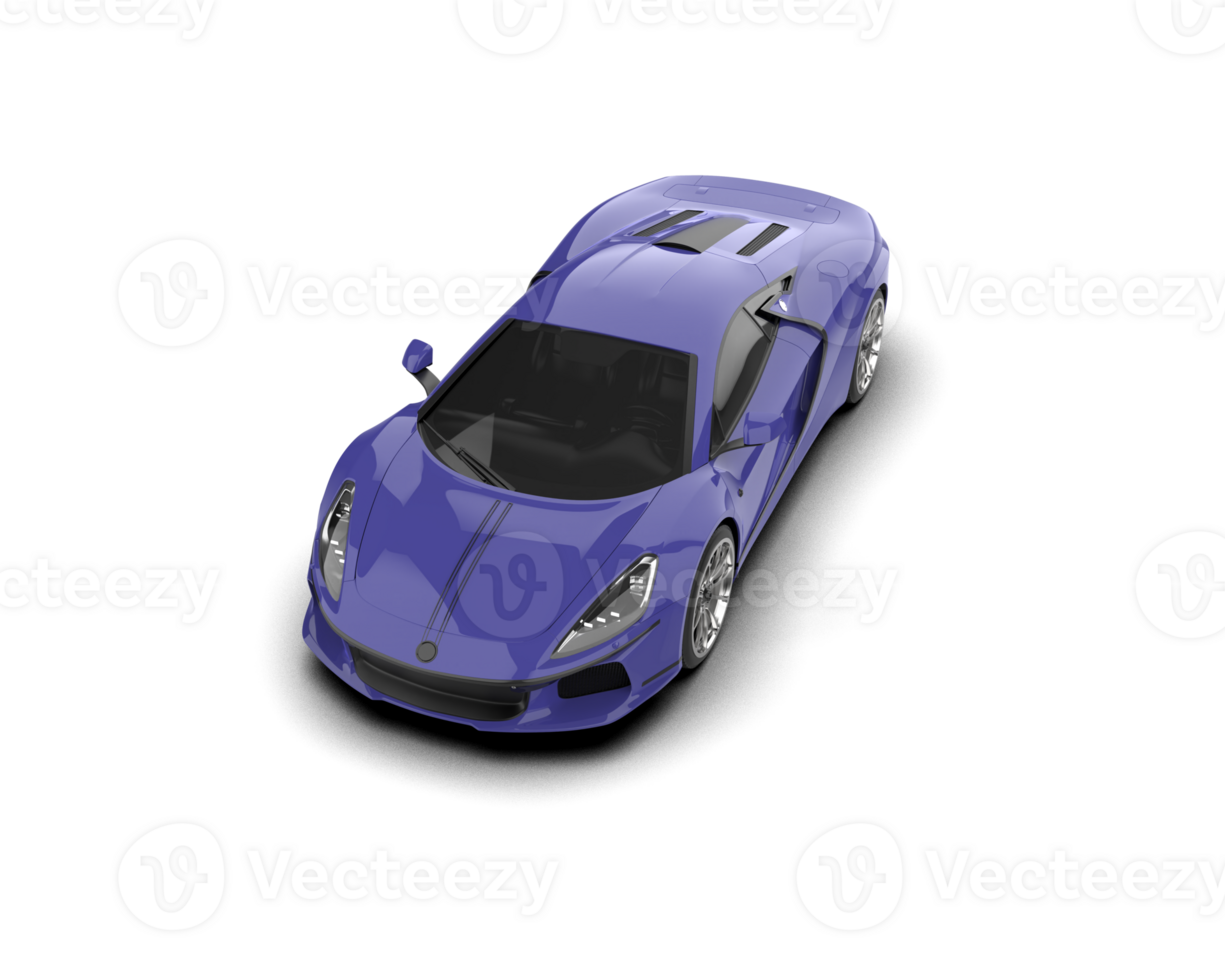 Realistic sport car isolated on background. 3d rendering - illustration png