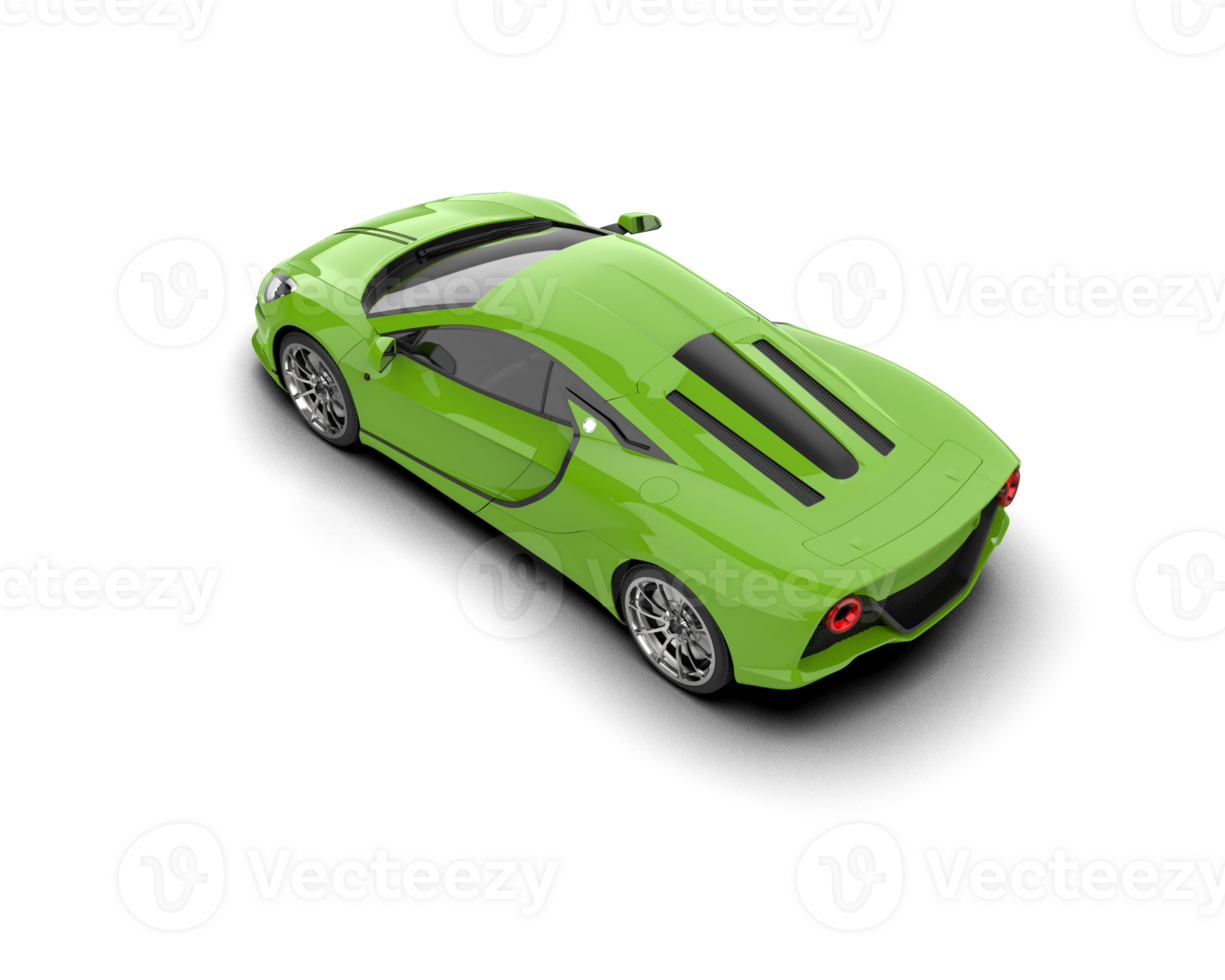 Realistic sport car isolated on background. 3d rendering - illustration png