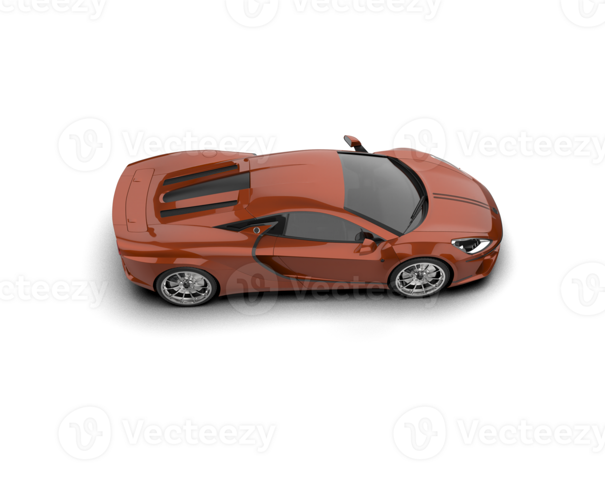 Realistic sport car isolated on background. 3d rendering - illustration png