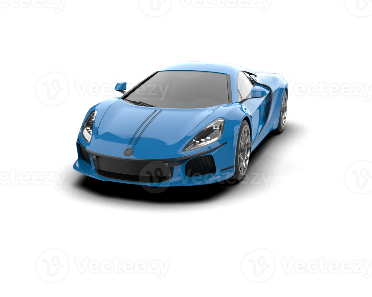 Realistic sport car isolated on background. 3d rendering - illustration png