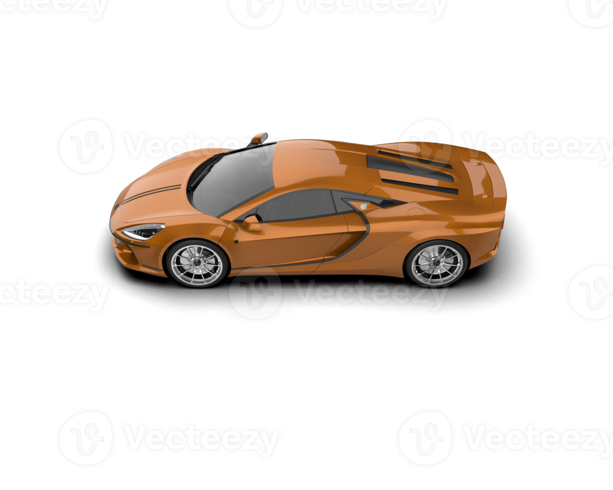 Realistic sport car isolated on background. 3d rendering - illustration png