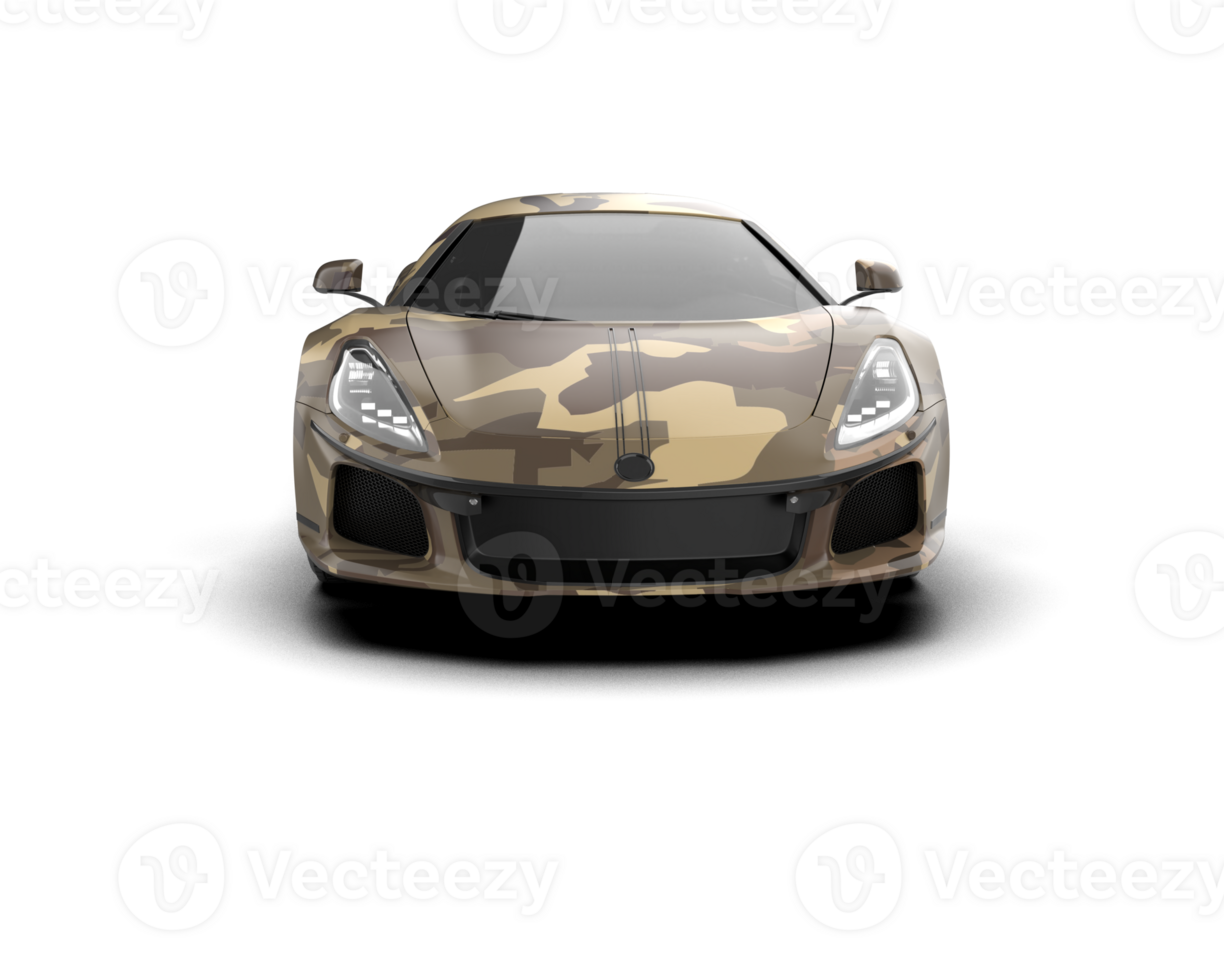 Realistic sport car isolated on background. 3d rendering - illustration png