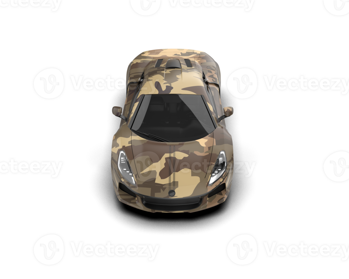 Realistic sport car isolated on background. 3d rendering - illustration png