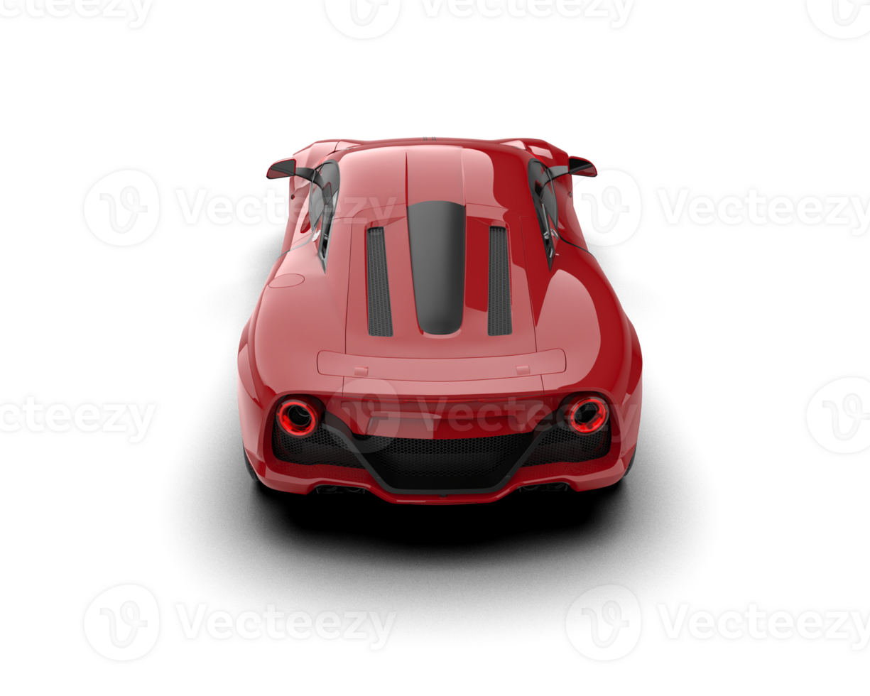 Realistic sport car isolated on background. 3d rendering - illustration png