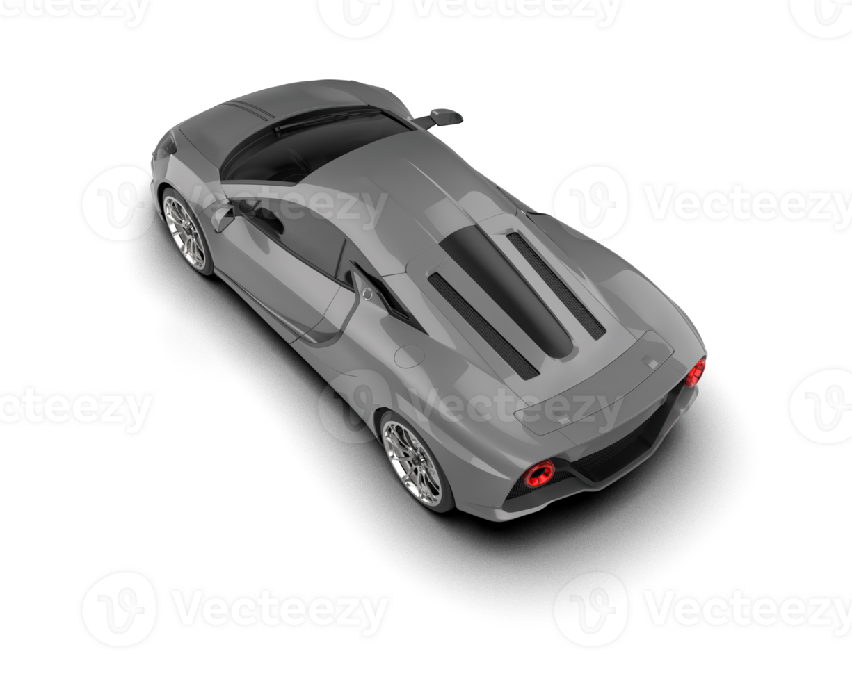 Realistic sport car isolated on background. 3d rendering - illustration png