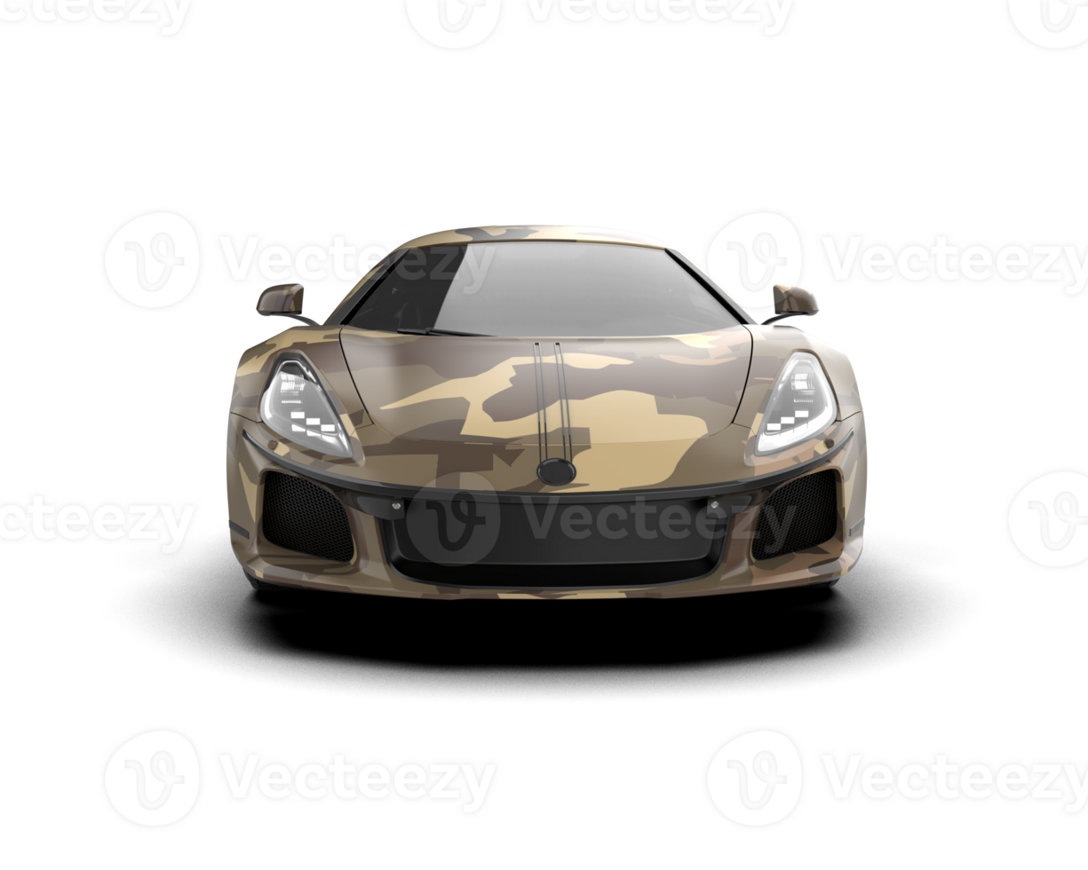 Realistic sport car isolated on background. 3d rendering - illustration png