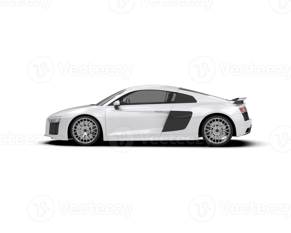 Realistic sport car isolated on background. 3d rendering - illustration png