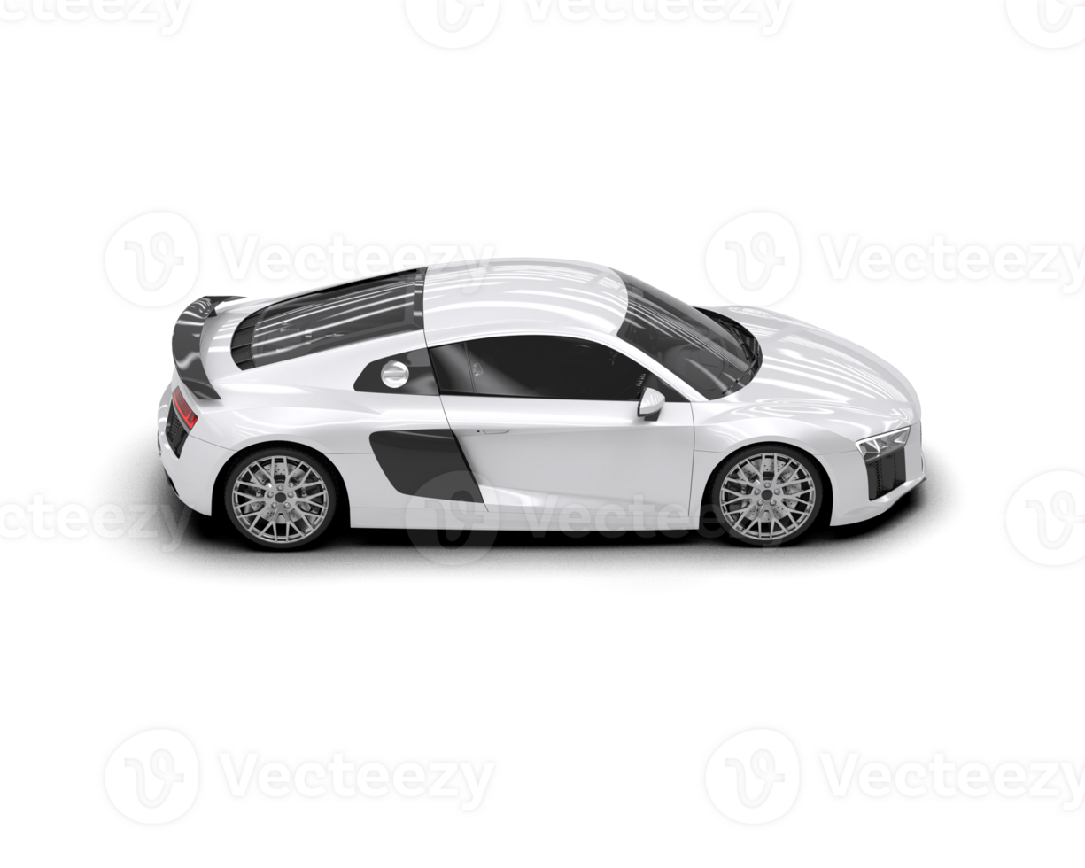 Realistic sport car isolated on background. 3d rendering - illustration png