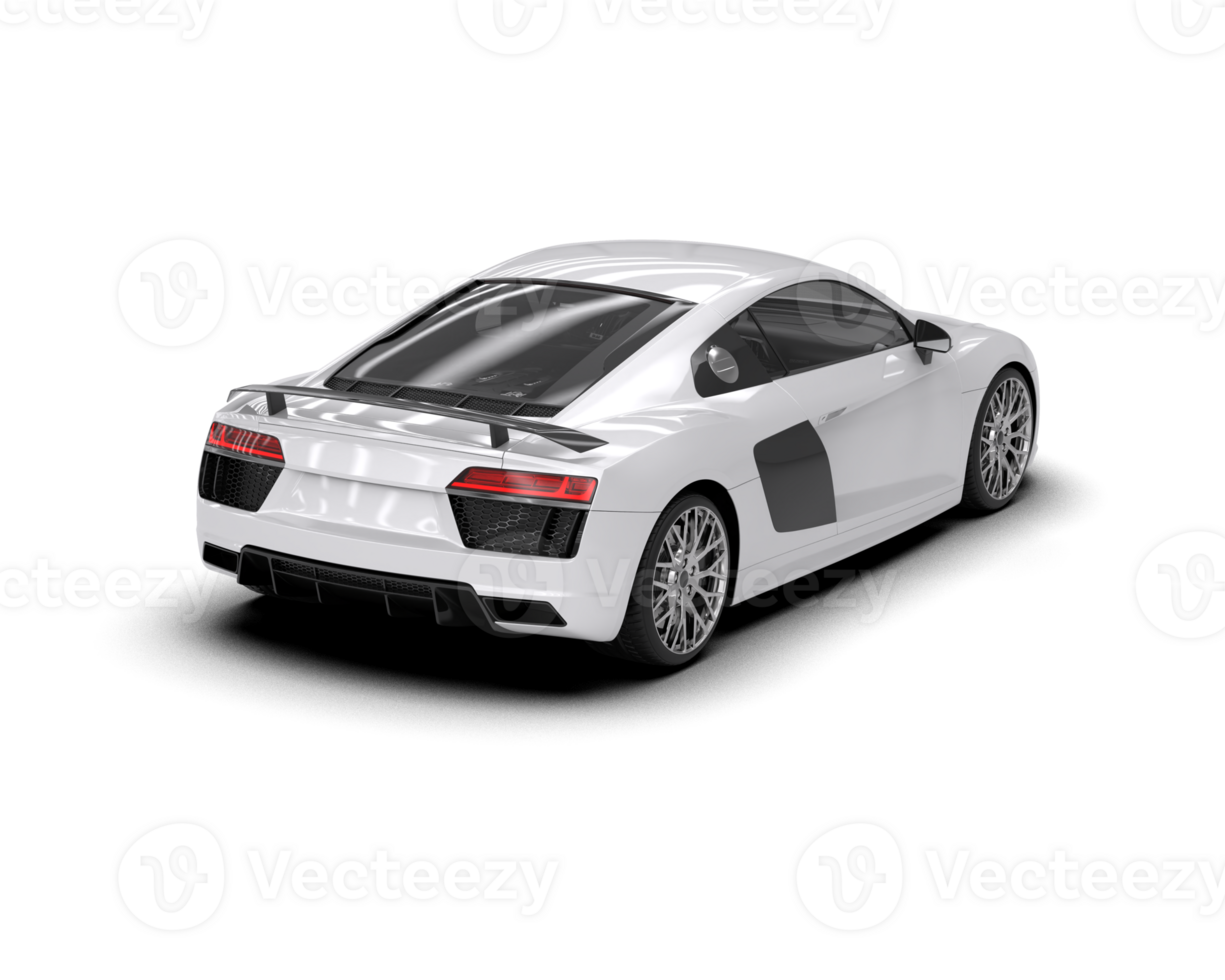 Realistic sport car isolated on background. 3d rendering - illustration png