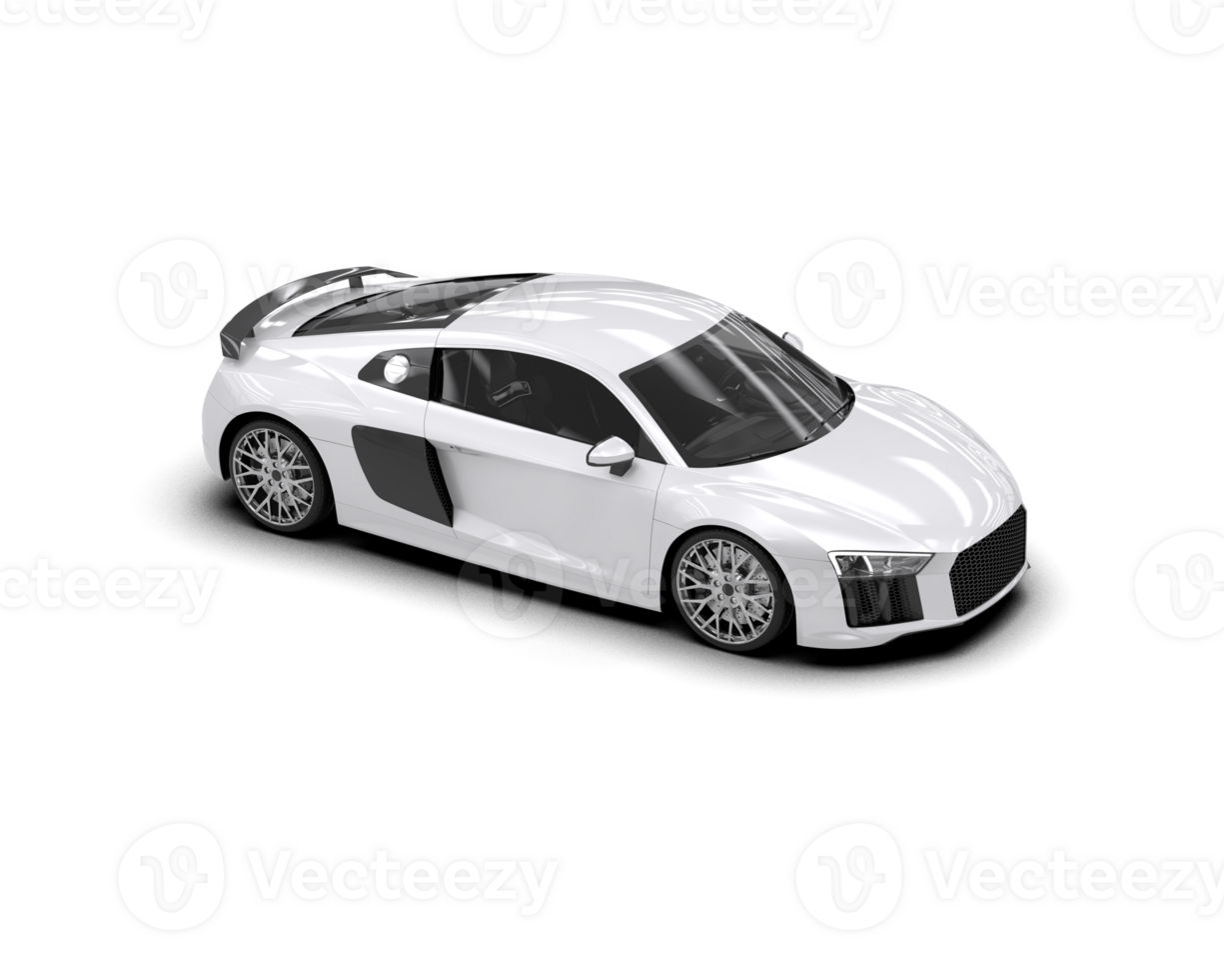 Realistic sport car isolated on background. 3d rendering - illustration png