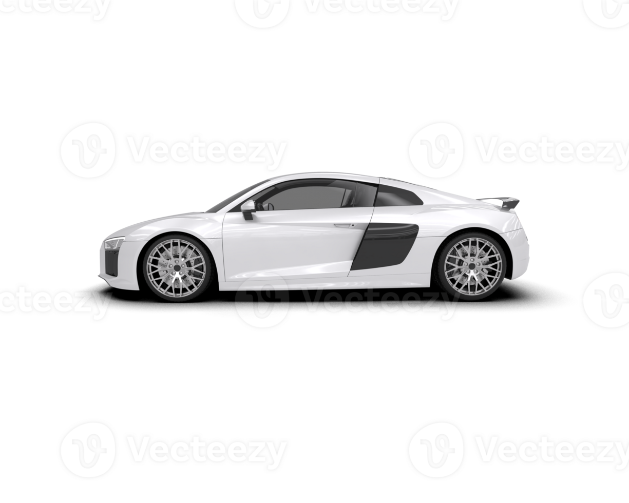 Realistic sport car isolated on background. 3d rendering - illustration png