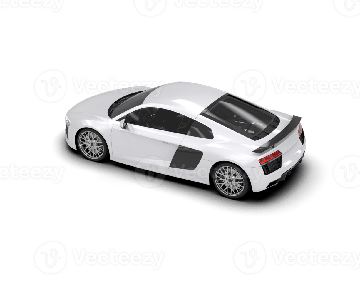 Realistic sport car isolated on background. 3d rendering - illustration png