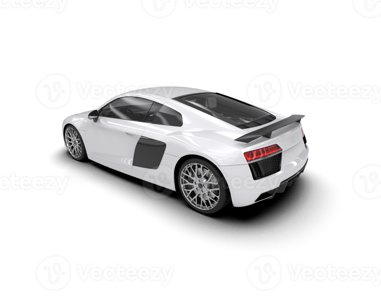 Realistic sport car isolated on background. 3d rendering - illustration png