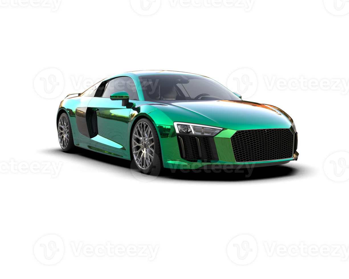 Realistic sport car isolated on background. 3d rendering - illustration png